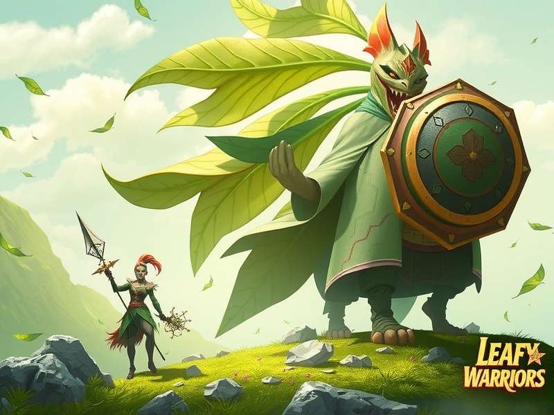 Leafy Saga Warriors Game Cover - Authentic Indian Fantasy Adventure by Daman Games